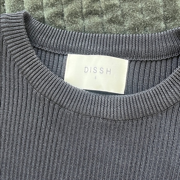 DISSH Madison Black Contrast Jumper Pant Set Womens Small Knit Ribbed Two Piece - Picture 8 of 13